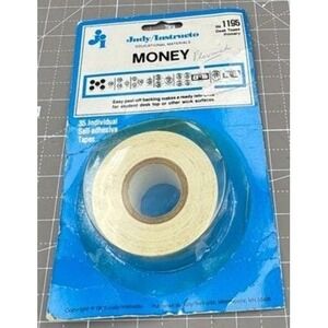 Vintage Money Stickers Judy Self Adhesive Sticker Roll Educational Classroom NOS